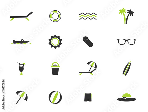 Beach simply icons