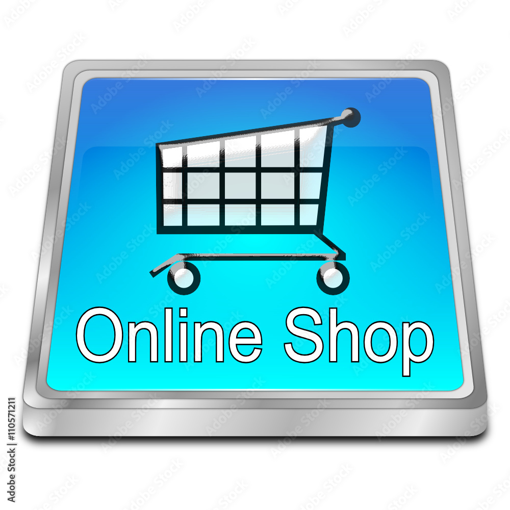online Shop Button - 3D illustration online Shop Button - 3D illustration