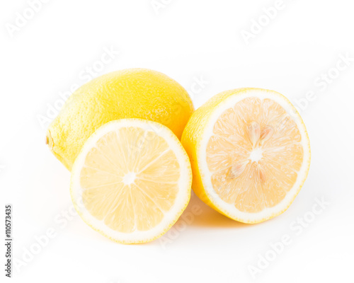 Lemon isolated on white background. With clipping path