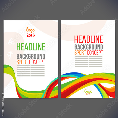 Vector template design Brochure