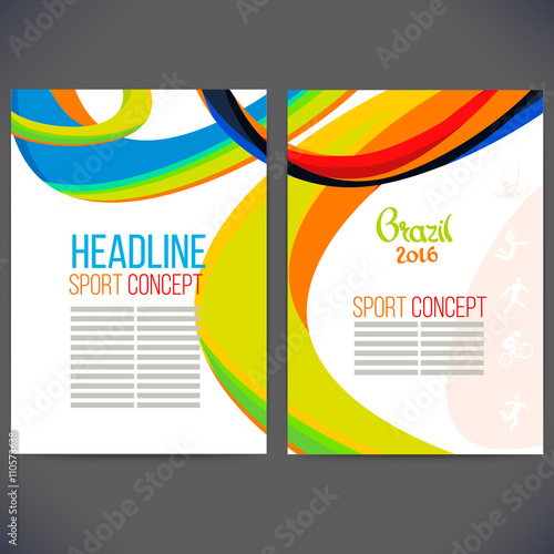 Vector template design Brochure