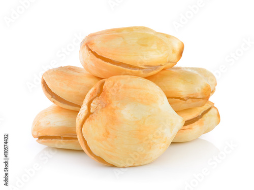 Asian Palmyra palm, Toddy palm, Sugar palm on white background