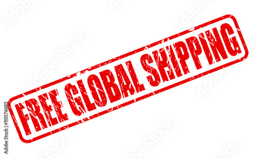 FREE GLOBAL SHIPPING red stamp text