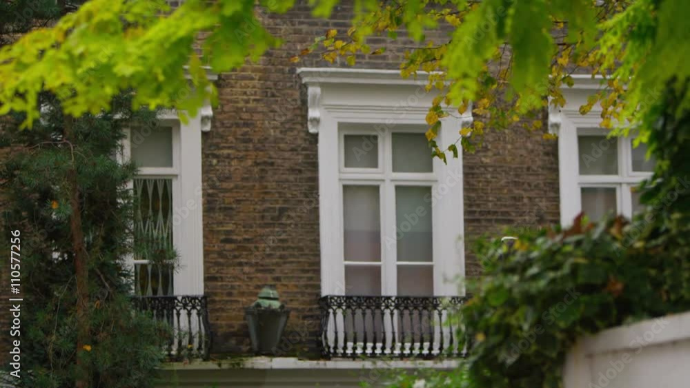Exterior view of period town houses in a London Suburb Exterior view of period town houses in a London Suburb