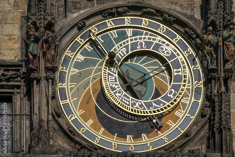 Astronomical clock at the Old Town City Hall in Prague
