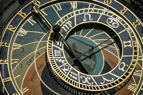 Astronomical clock at the Old Town City Hall in Prague