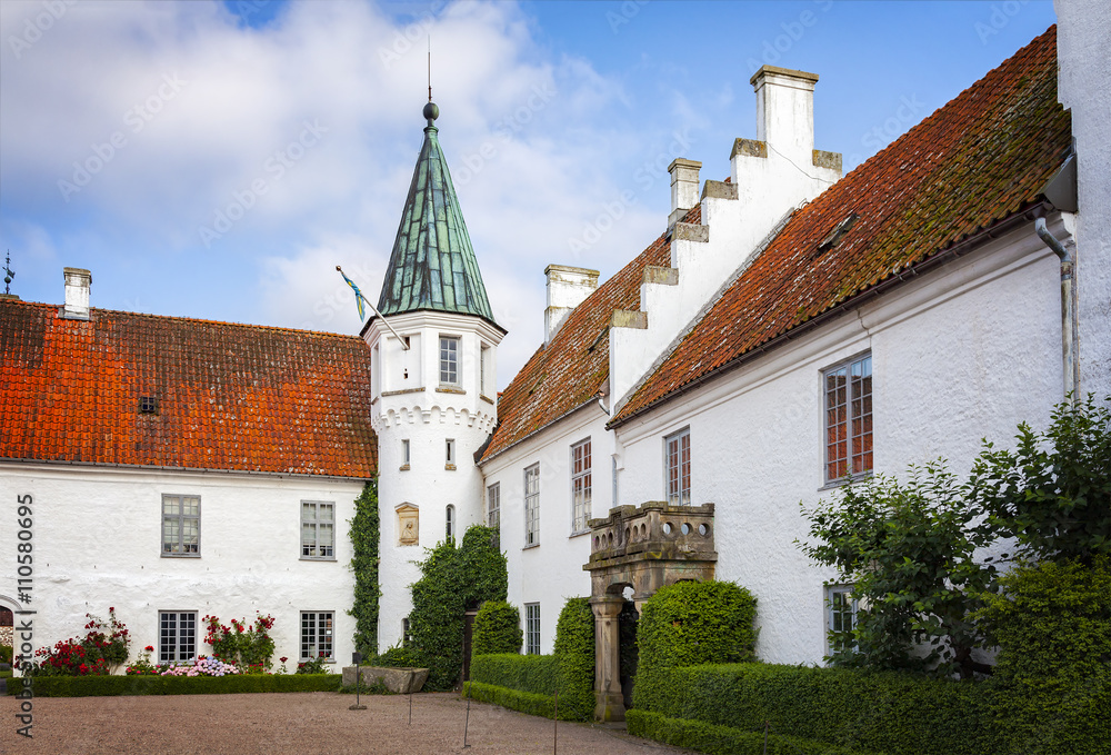 Bosjokloster monastery courtyard