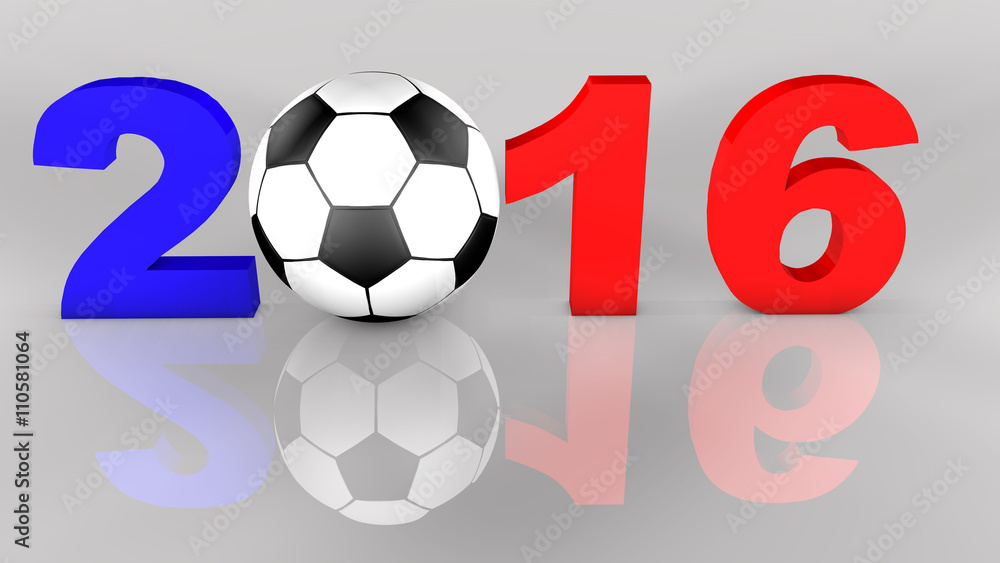 3D EM 2016 Schriftzug 3D EM 2016 Schriftzug