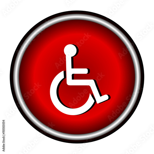 Disabled Handicap Icon in circle