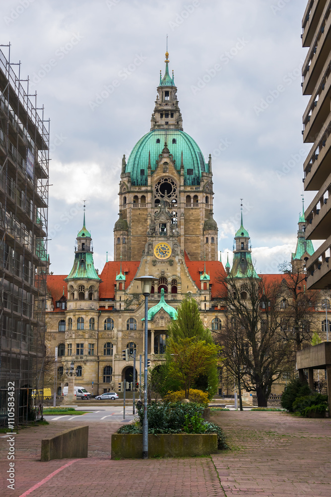 New City Hall in Hannover, Germany.