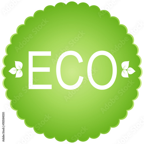Eco  green icon.