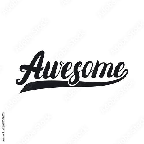 Awesome hand lettering. 