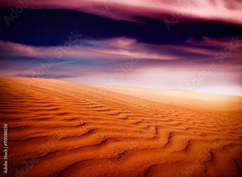 sand desert sunset