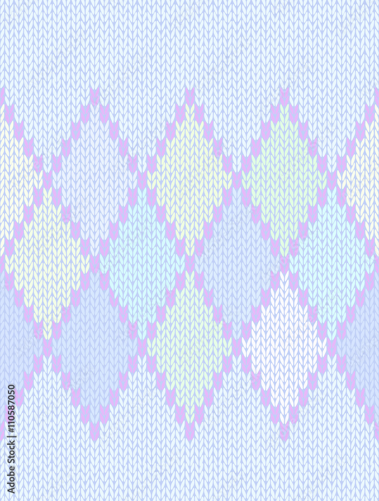 Seamless Ethnic Geometric Knitted Pattern