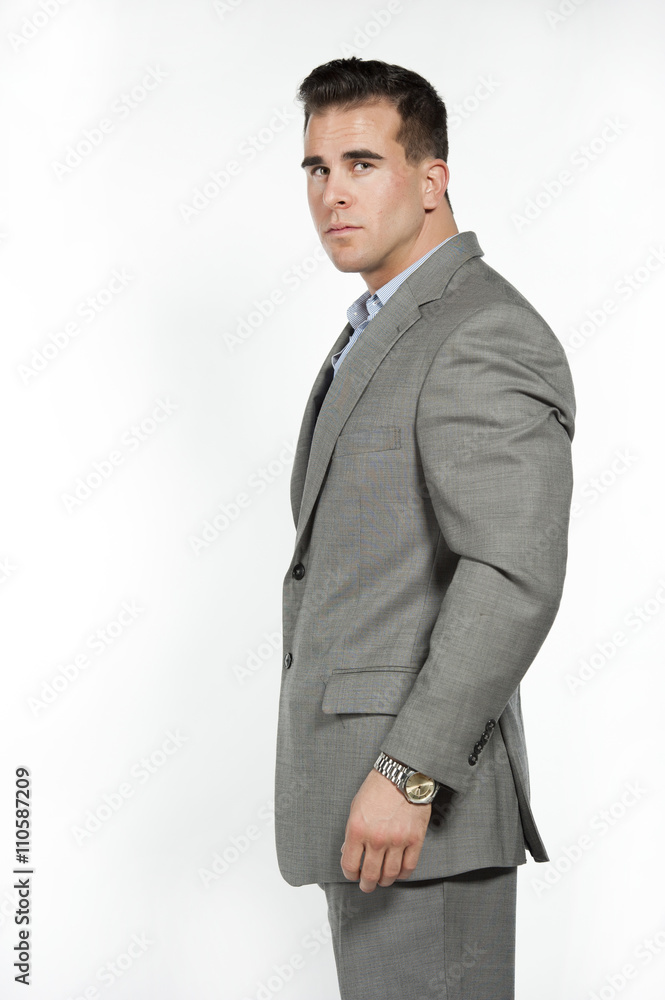 Athletic White Male Model in Suit Athletic White Male Model in Suit