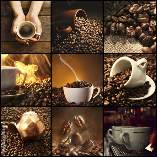 Coffee, themed collage