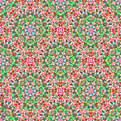 Ornamental Seamless Pattern. Abstract Geometrical Vector Backgro