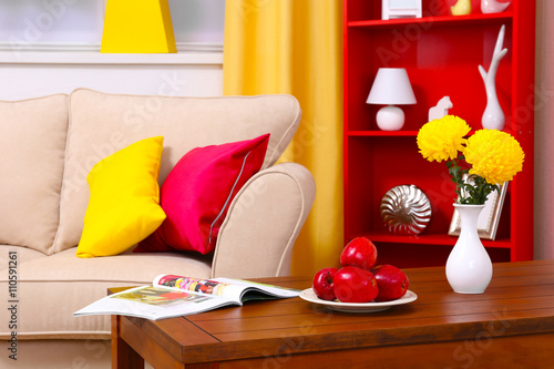 Modern interior design. Liv...
