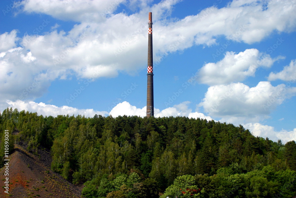 Fototapeta premium industrial mining landscape in germany
