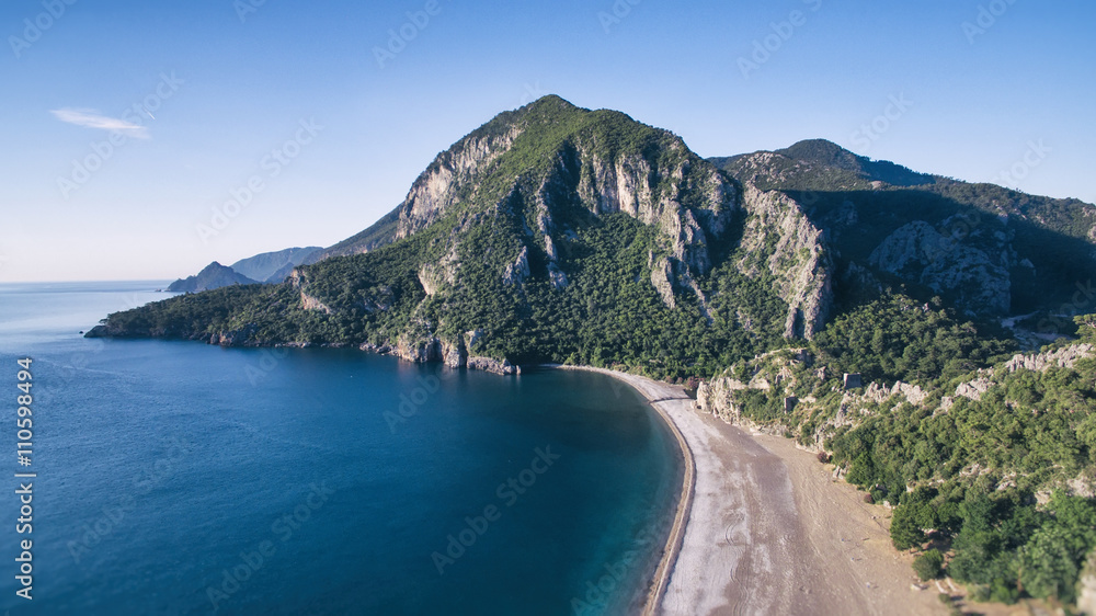Mediterranean Sea and Mountain