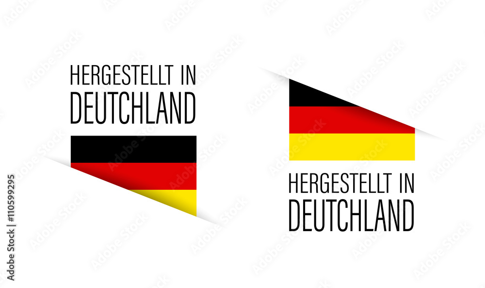 Fototapeta premium Hergestellt in Deutschland
