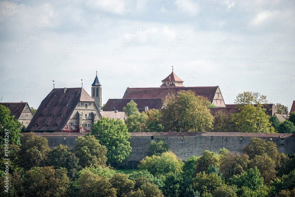 View over the City of Rothenburg