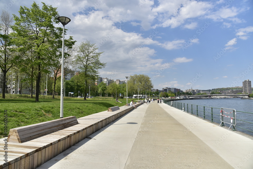 La nouvelle promenade le long de la Meuse à Liège