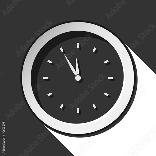 icon - last minute clock with shadow