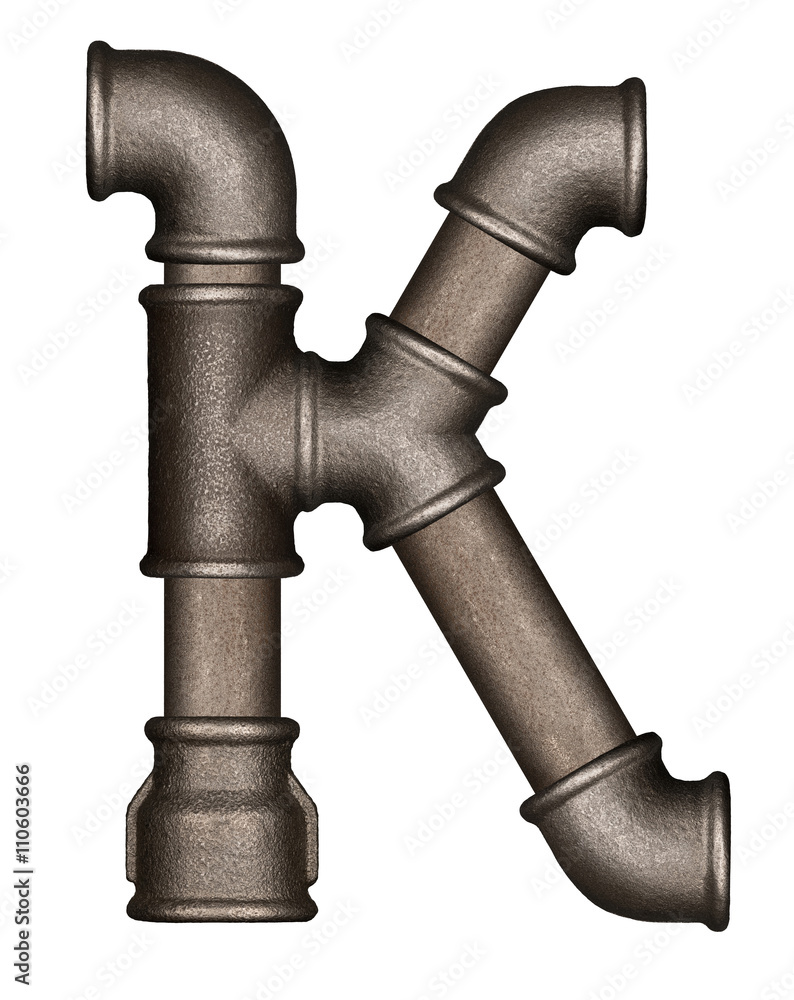 Pipe alphabet letter Pipe alphabet letter