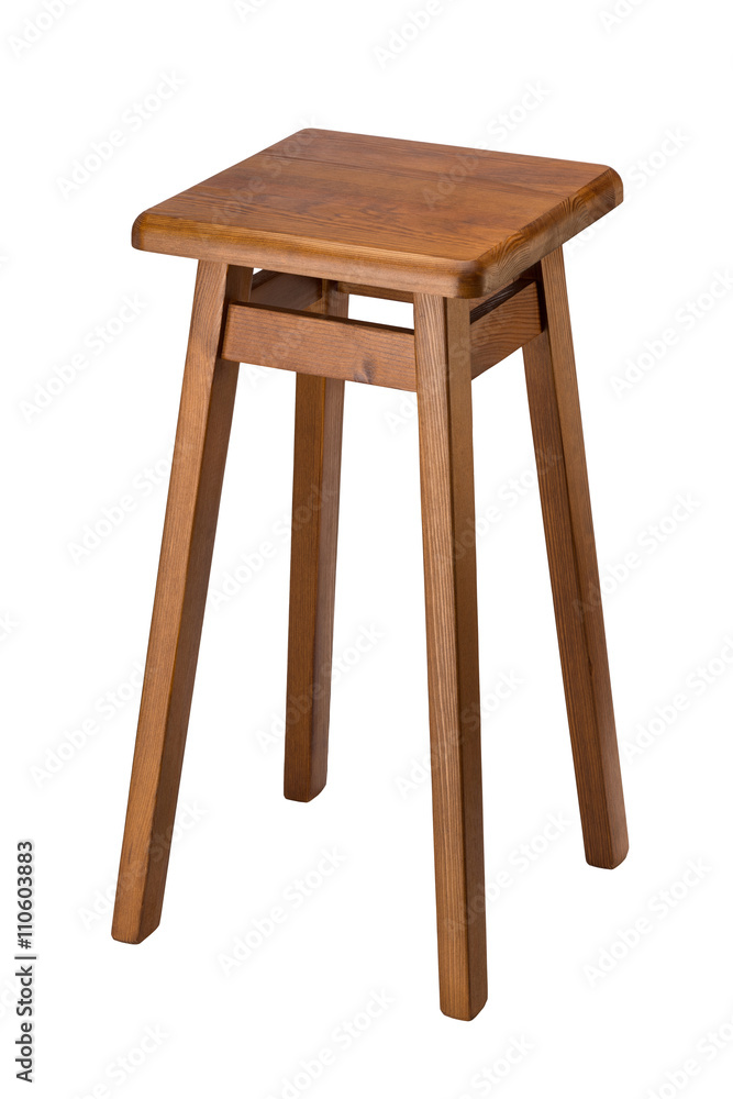 Isolated wooden stool Isolated wooden stool