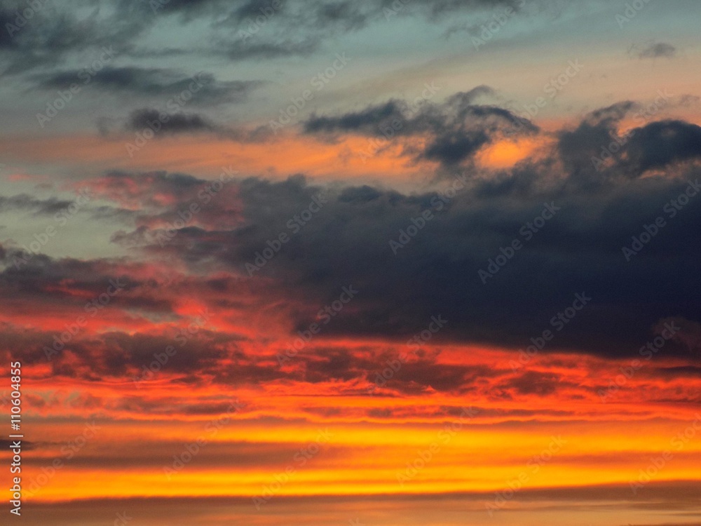 Colorful sky during sunset