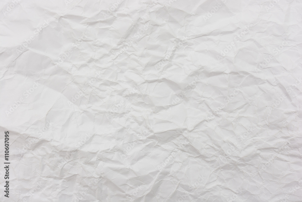 White Wrinkled Paper Texture