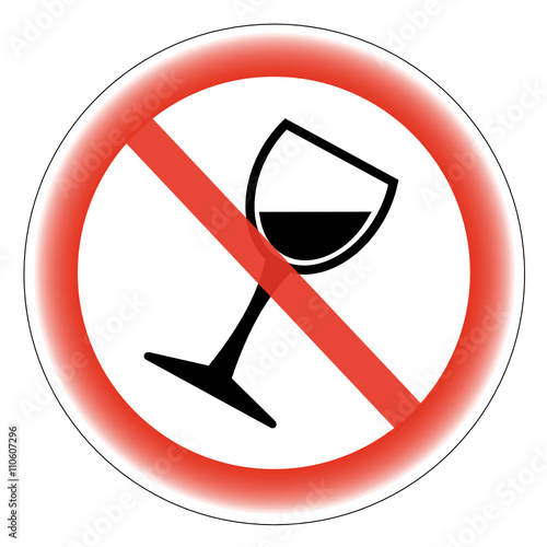znak zakaz spożywania alkoholu