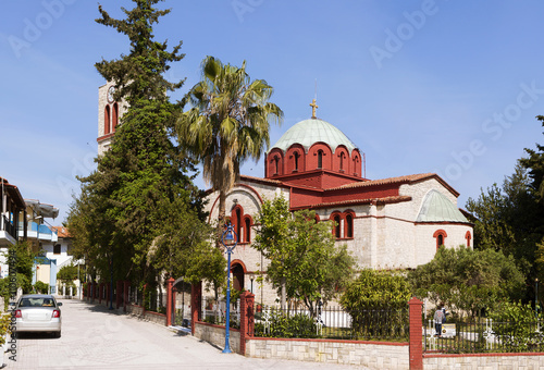 Church of the Assumption of the Blessed Virgin in Pefkohori. Greece. photo