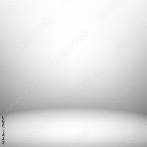 Light room with rounded wall. Vector illustration. Used mesh objects
