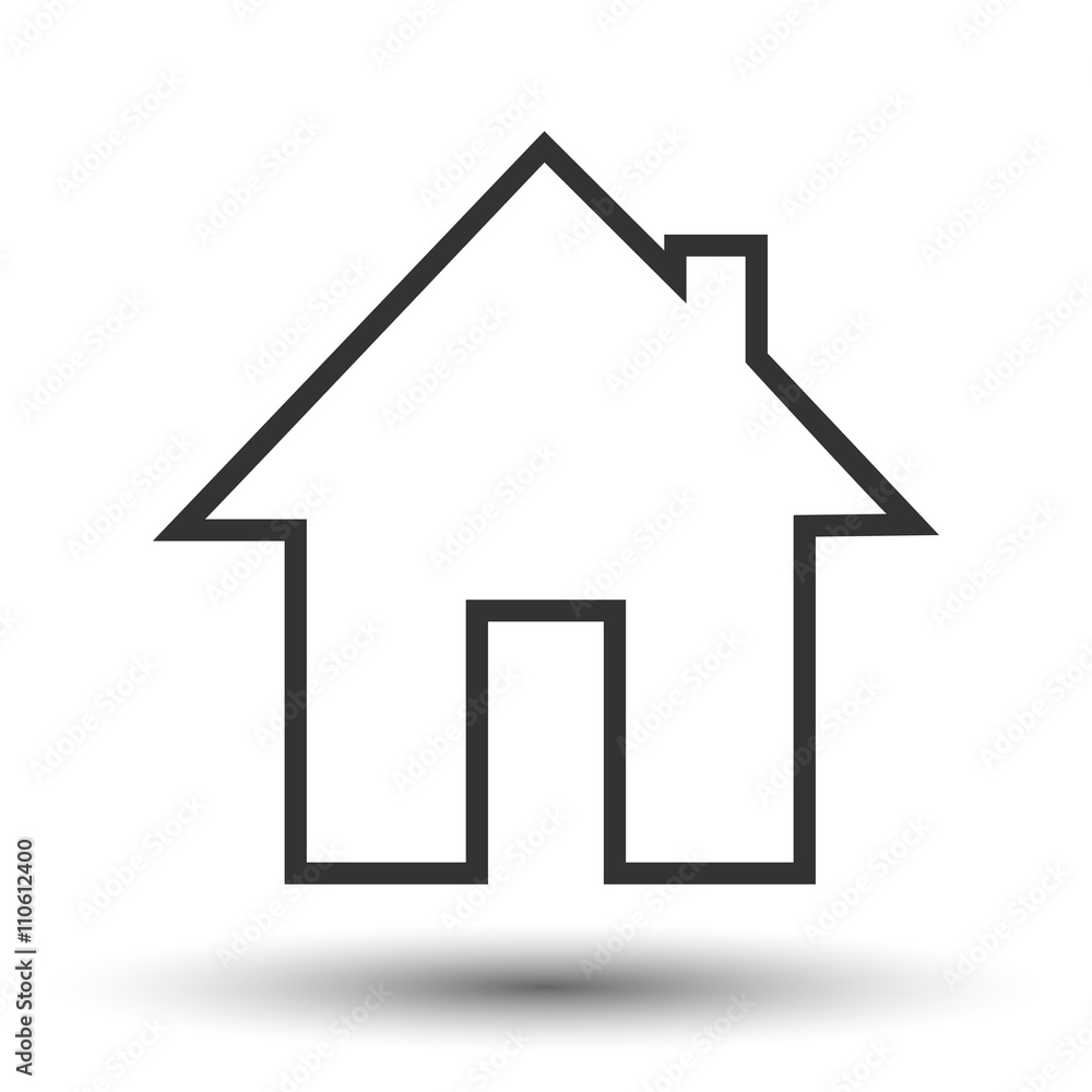 Home icon. Flat icon of house. Home vector picture. Home icon. Flat icon of house. Home vector picture.