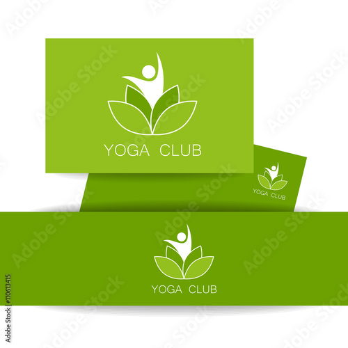 yoga lotos logo template