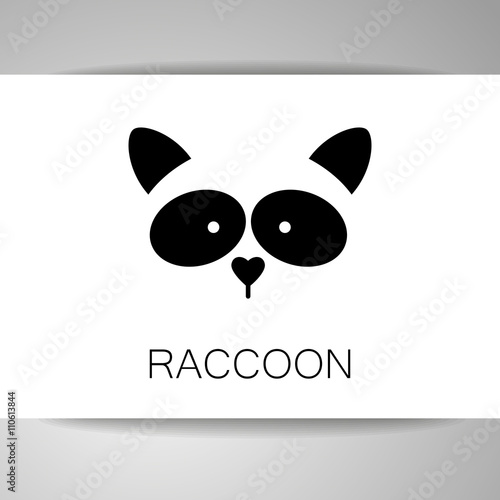 raccoon animal template