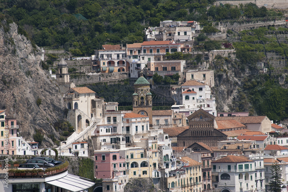 Landscape Amalfi houses
