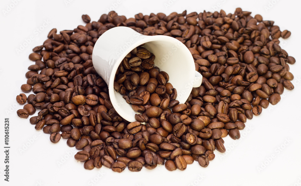 Naklejka premium Roasted Coffee Beans