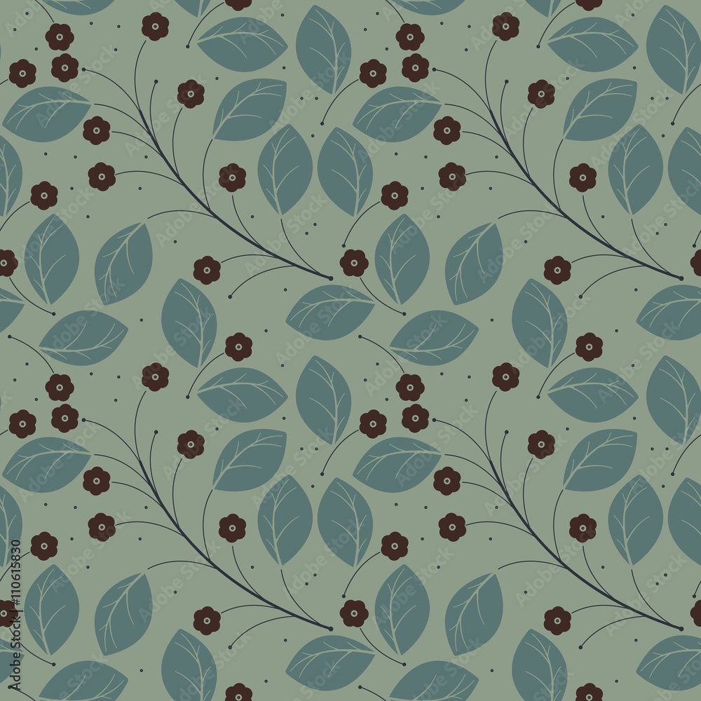 Elegant spring endless pattern with flowers Elegant spring endless pattern with flowers