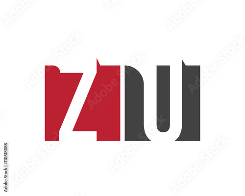 Free Download ZU red square letter logo for  united, universe, university, union, ultimate - GFXLoad
