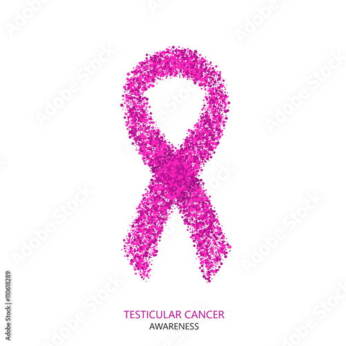 Vector modern testicular cancer awareness circles desigen