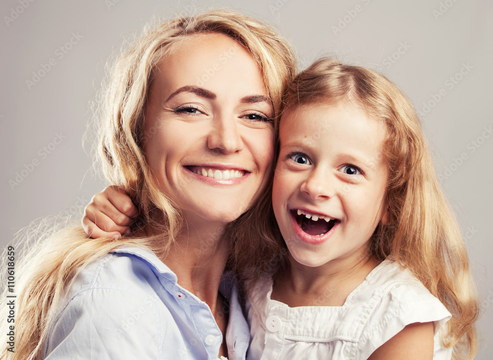 Mother with little girl Mother with little girl
