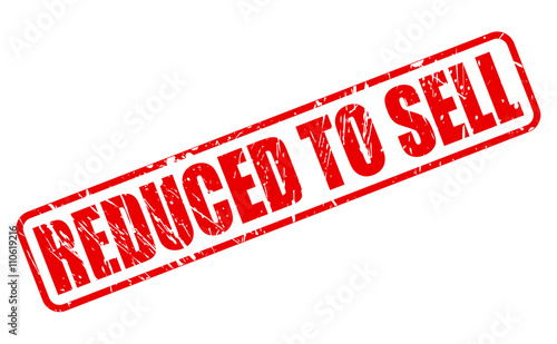REDUCED TO SELL red stamp text