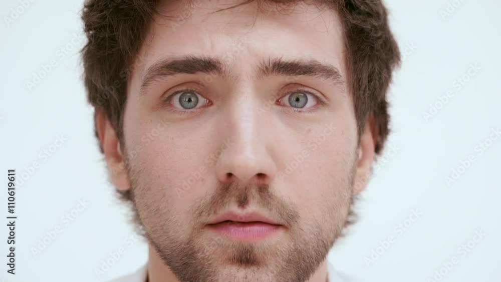 Shocked discouraged man. Close up. Shocked discouraged man. Close up.