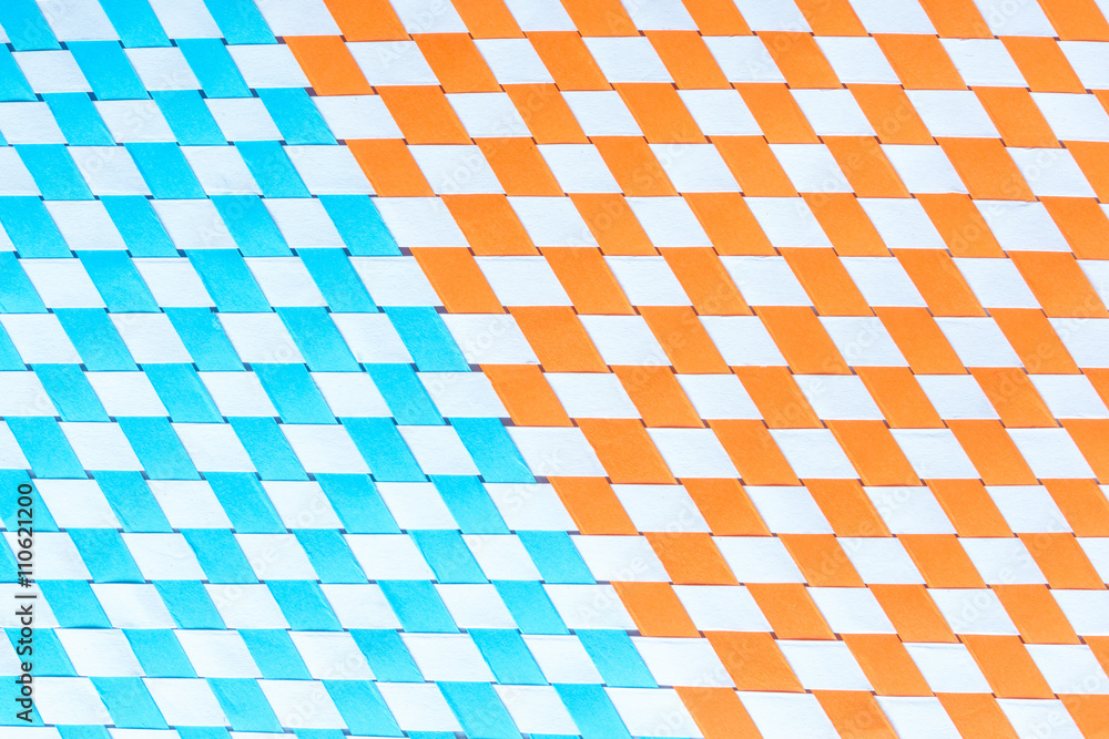 Orange and white pattern with left slope Orange and white pattern with left slope