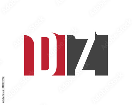 Free Download DZ red square letter logo for zone, zero, zoo, zoological, zoom - GFXLoad