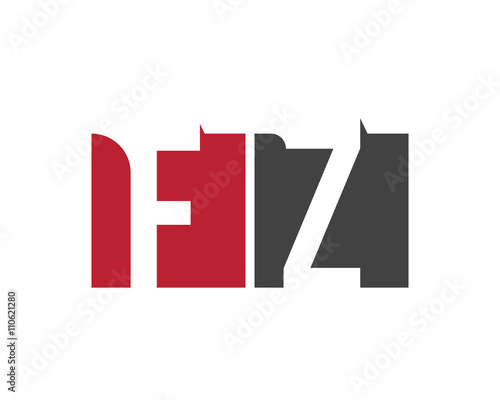 FZ red square letter logo for zone, zero, zoo, zoological, zoom