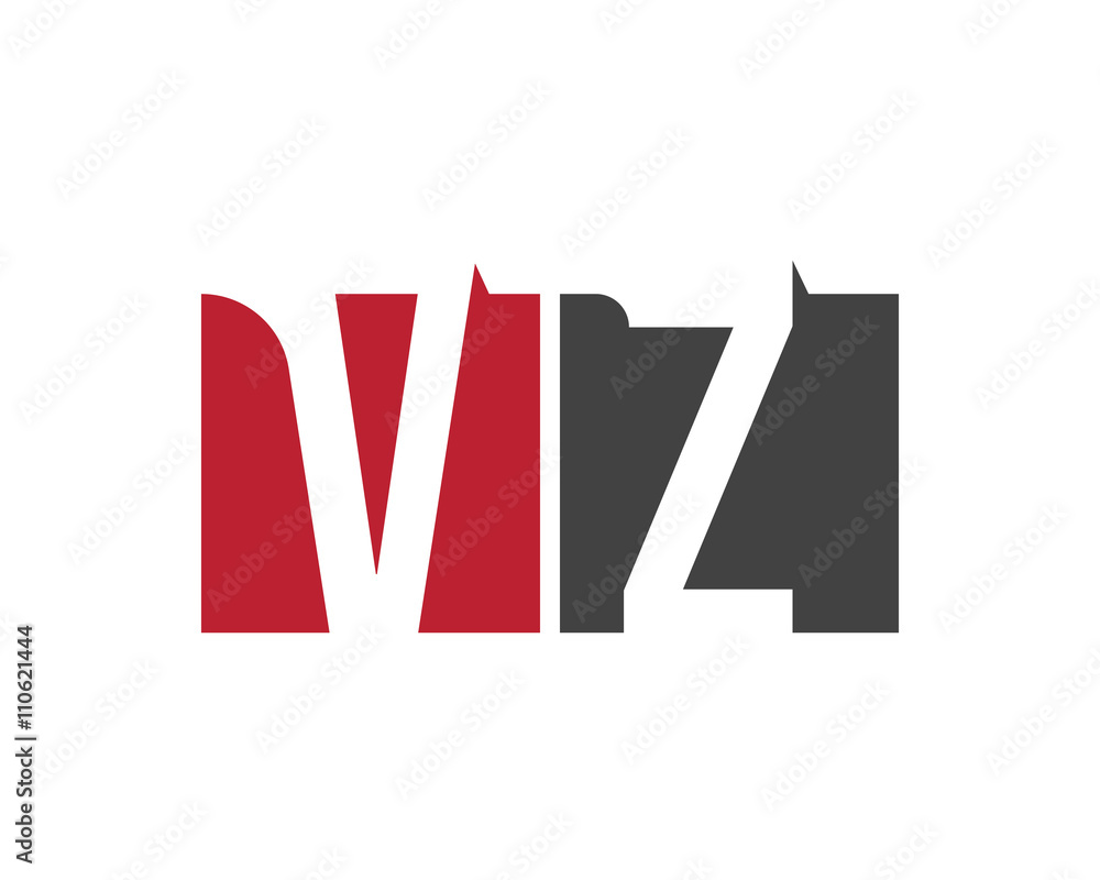 VZ red square letter logo for zone, zero, zoo, zoological, zoom VZ red square letter logo for zone, zero, zoo, zoological, zoom